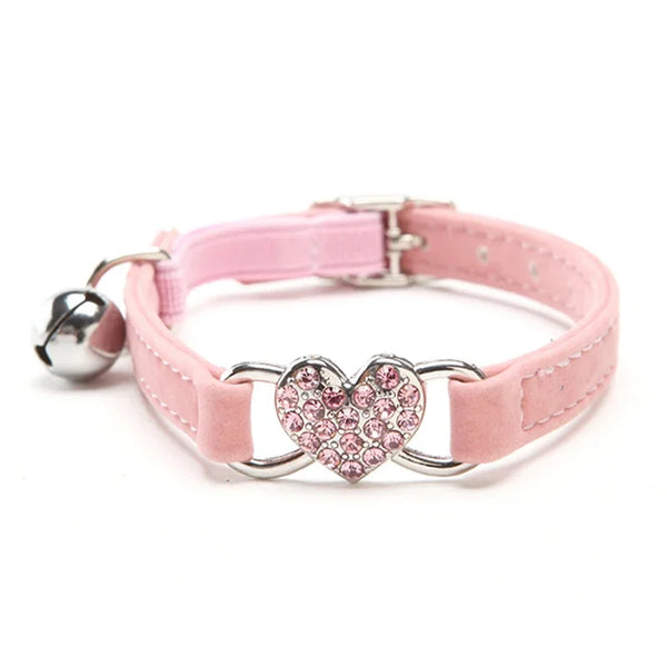 Collier cœur en strass