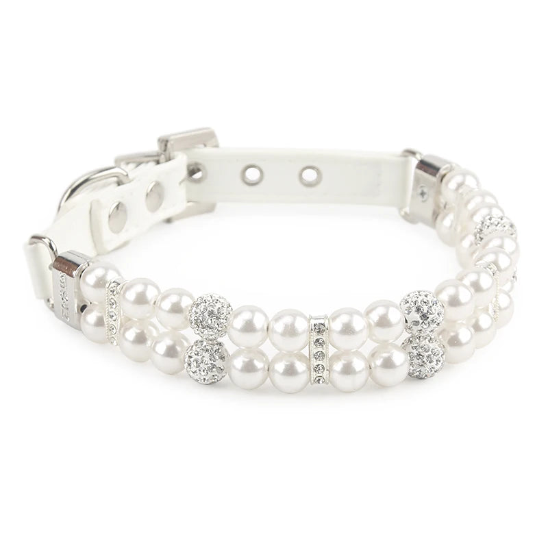 Collier perles nacrées – Blanc nacré, XS (16-22 cm)