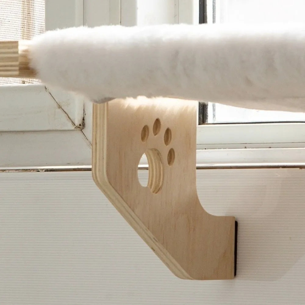 Belvédère, hamac de fenêtre en bois pour chat
