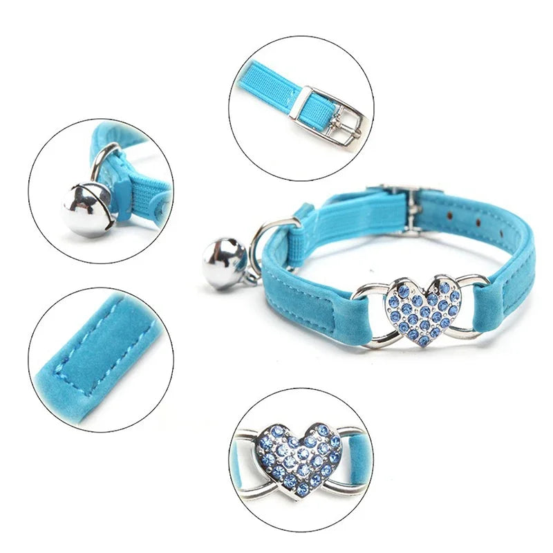 Collier cœur en strass