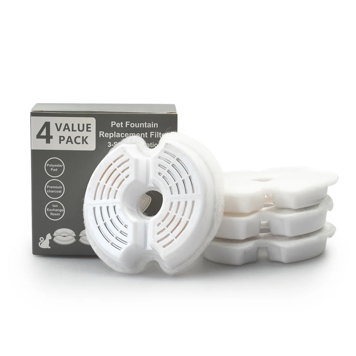 Filtres pour fontaine, lot de 8 — Miaoutfit