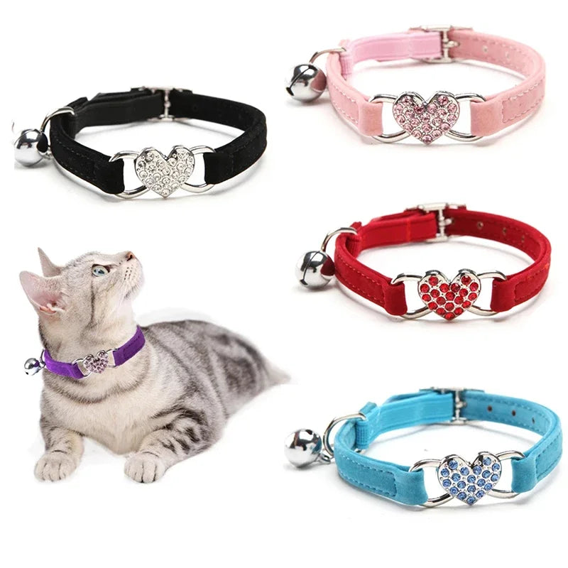 Collier cœur en strass