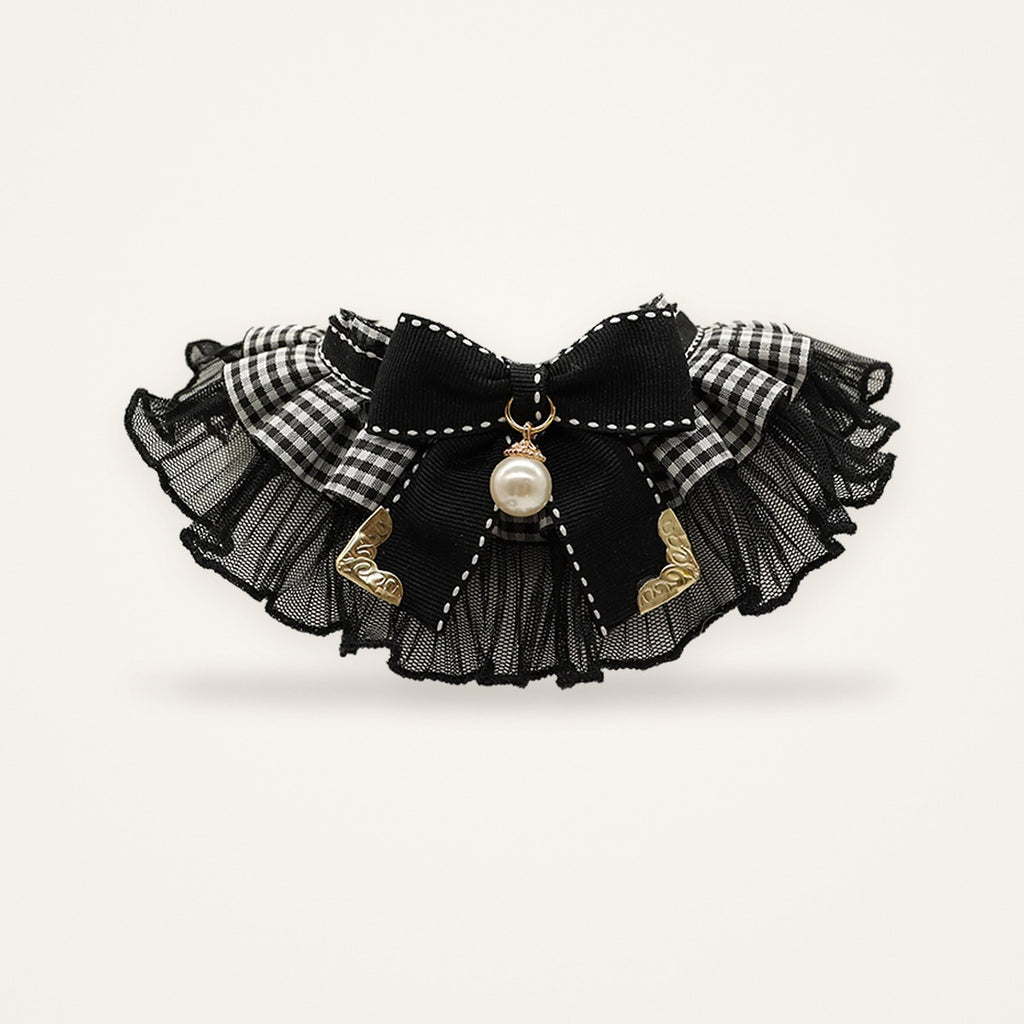 Collerette en dentelle noire — Miaoutfit