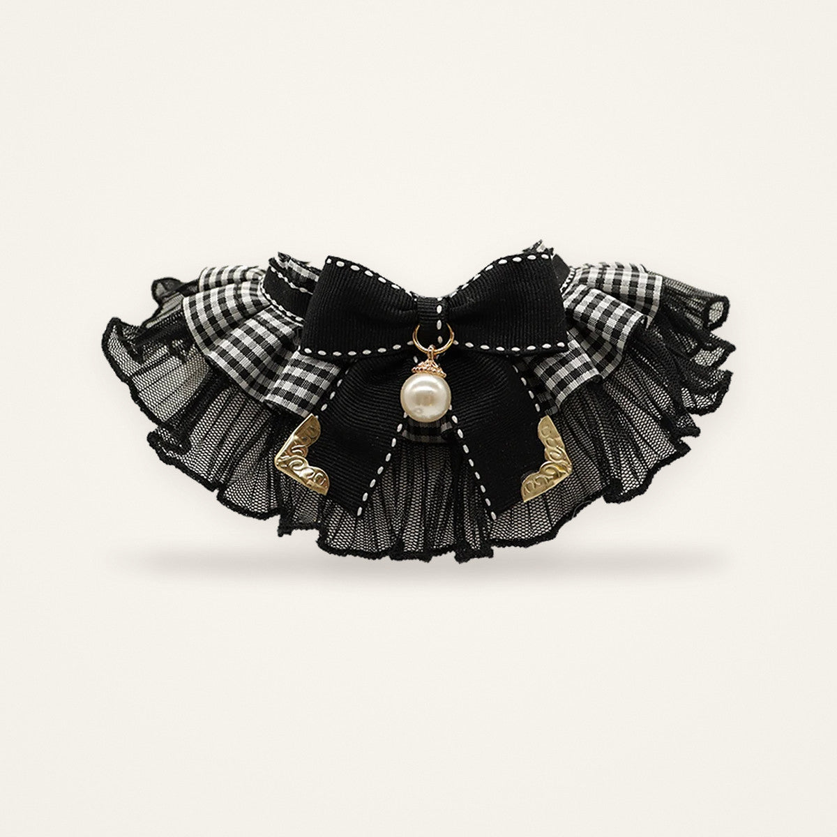Collerette en dentelle noire — Miaoutfit
