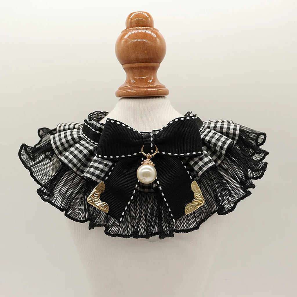 Collerette en dentelle noire — Miaoutfit