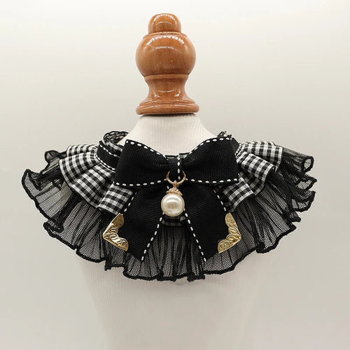 Collerette en dentelle noire — Miaoutfit