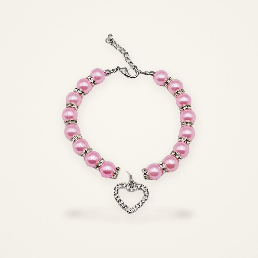Collier perles & cœur — Miaoutfit