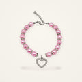Collier perles & cœur — Miaoutfit