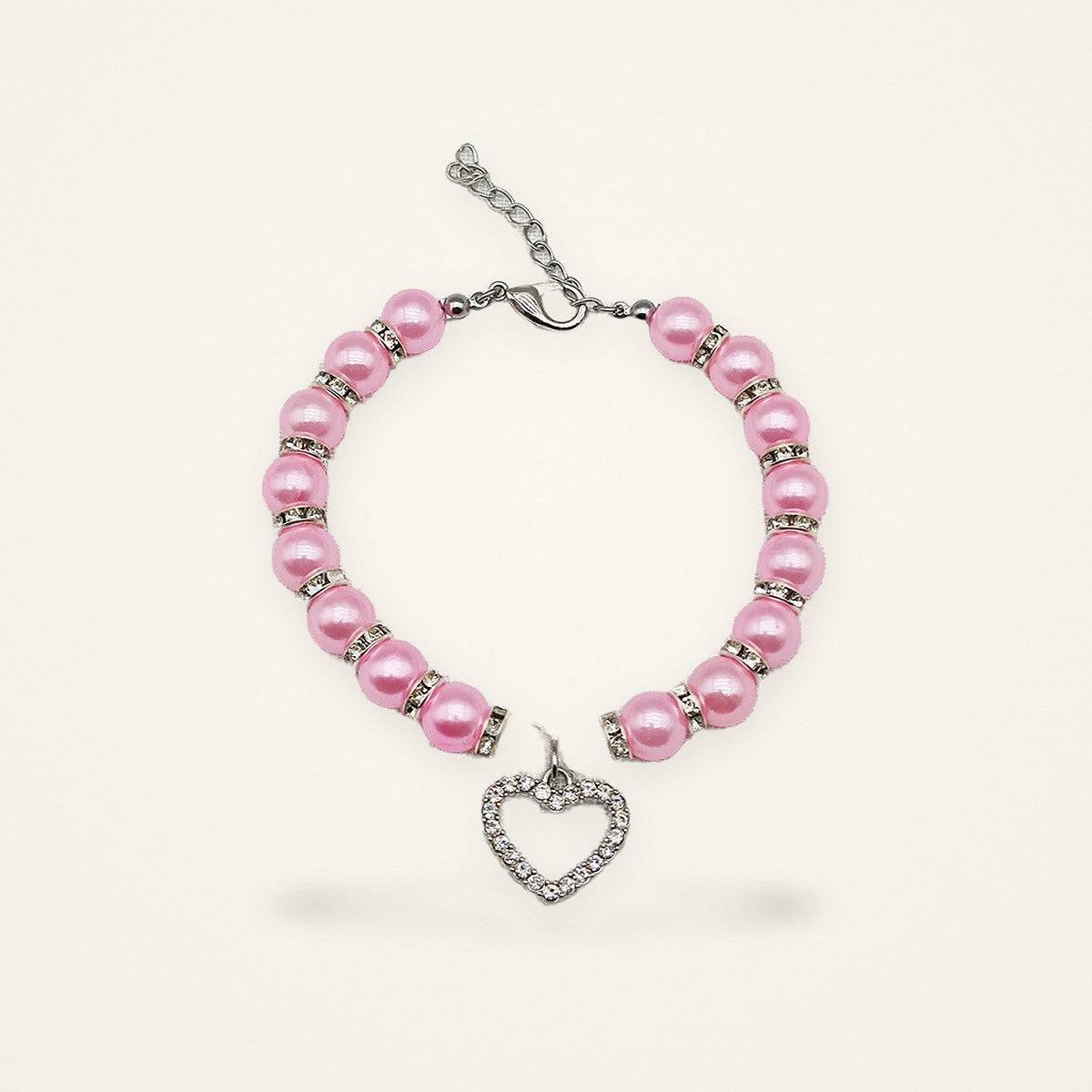Collier perles & cœur — Miaoutfit