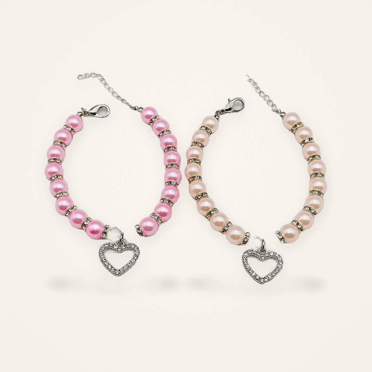 Collier perles & cœur — Miaoutfit