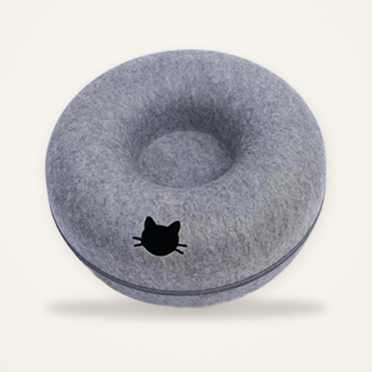 Lit-tunnel en feutre anthracite — Miaoutfit